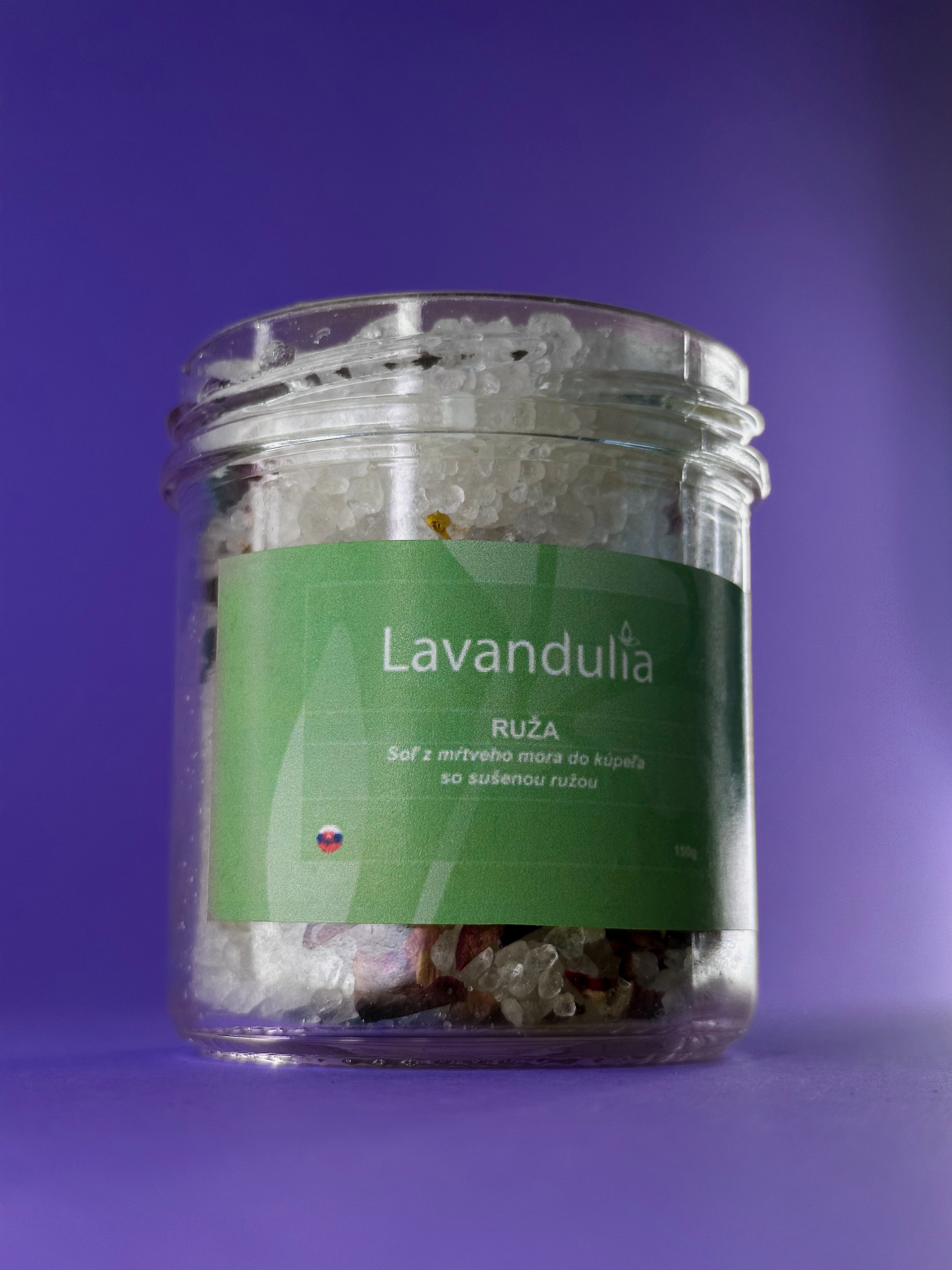 Růže – přírodní sůl z Mrtvého moře do koupele s okvětními lístky růže